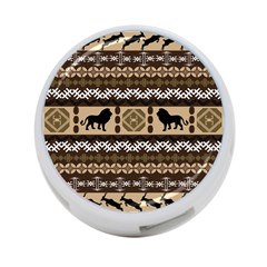 Lion African Vector Pattern 4-port Usb Hub (two Sides)  by BangZart