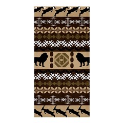 Lion African Vector Pattern Shower Curtain 36  X 72  (stall)  by BangZart