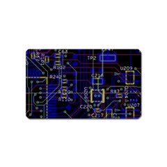 Technology Circuit Board Layout Magnet (name Card) by BangZart