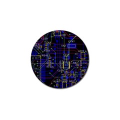 Technology Circuit Board Layout Golf Ball Marker (10 Pack) by BangZart