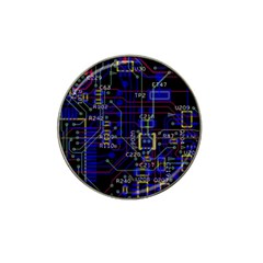 Technology Circuit Board Layout Hat Clip Ball Marker by BangZart