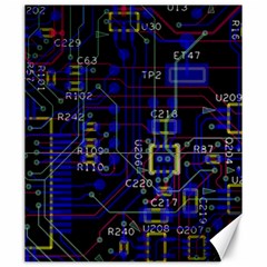 Technology Circuit Board Layout Canvas 20  X 24  