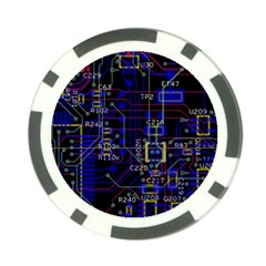 Technology Circuit Board Layout Poker Chip Card Guard (10 Pack) by BangZart