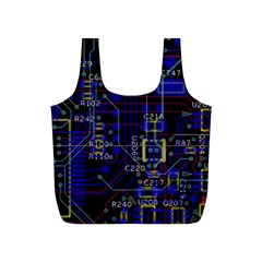 Technology Circuit Board Layout Full Print Recycle Bags (s)  by BangZart