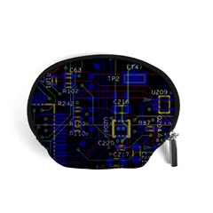 Technology Circuit Board Layout Accessory Pouches (small)  by BangZart