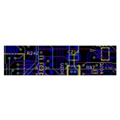 Technology Circuit Board Layout Satin Scarf (oblong) by BangZart