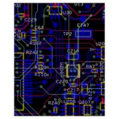 Technology Circuit Board Layout Drawstring Bag (small) by BangZart