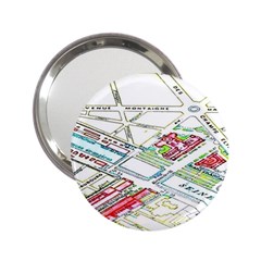 Paris Map 2 25  Handbag Mirrors by BangZart