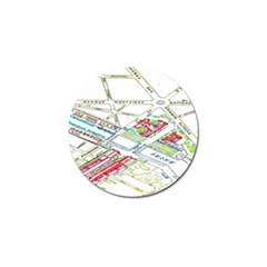 Paris Map Golf Ball Marker (4 Pack)