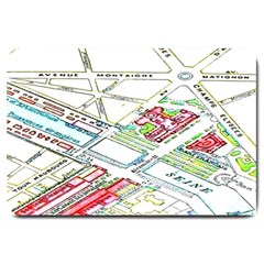 Paris Map Large Doormat  by BangZart