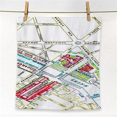 Paris Map Face Towel by BangZart