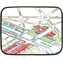 Paris Map Fleece Blanket (mini)