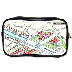 Paris Map Toiletries Bags 2-side by BangZart