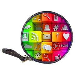 Colorful 3d Social Media Classic 20-cd Wallets by BangZart