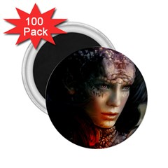 Digital Fantasy Girl Art 2 25  Magnets (100 Pack) 