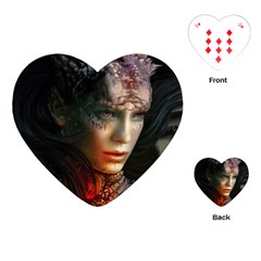 Digital Fantasy Girl Art Playing Cards (heart)  by BangZart