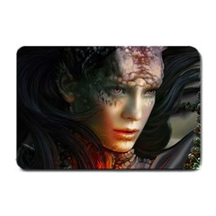 Digital Fantasy Girl Art Small Doormat  by BangZart