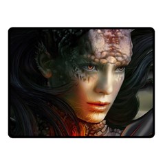 Digital Fantasy Girl Art Fleece Blanket (small) by BangZart