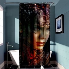 Digital Fantasy Girl Art Shower Curtain 36  X 72  (stall) 