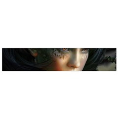 Digital Fantasy Girl Art Flano Scarf (small) by BangZart