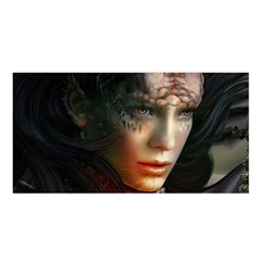 Digital Fantasy Girl Art Satin Shawl by BangZart