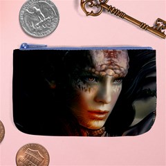 Digital Fantasy Girl Art Large Coin Purse by BangZart