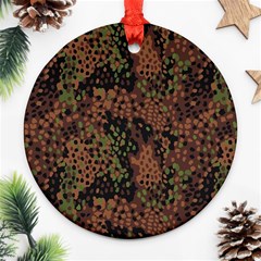 Digital Camouflage Ornament (round) by BangZart