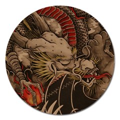 Chinese Dragon Magnet 5  (round) by BangZart