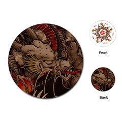 Chinese Dragon Playing Cards (round)  by BangZart