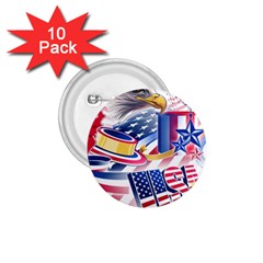 United States Of America Usa  Images Independence Day 1 75  Buttons (10 Pack)