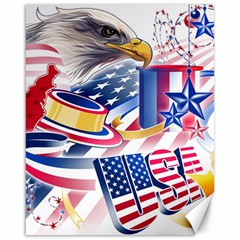 United States Of America Usa  Images Independence Day Canvas 16  X 20   by BangZart