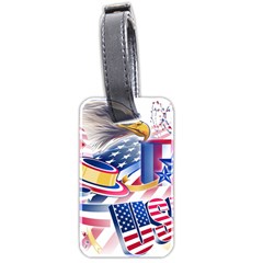 United States Of America Usa  Images Independence Day Luggage Tags (two Sides) by BangZart