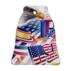 United States Of America Usa  Images Independence Day Bell Ornament (two Sides) by BangZart