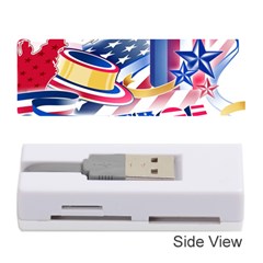 United States Of America Usa  Images Independence Day Memory Card Reader (stick)  by BangZart