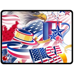 United States Of America Usa  Images Independence Day Double Sided Fleece Blanket (large)  by BangZart