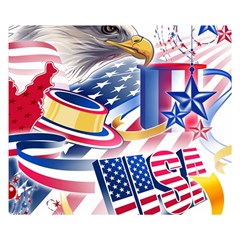 United States Of America Usa  Images Independence Day Double Sided Flano Blanket (small) 