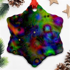 Full Colors Snowflake Ornament (two Sides) by BangZart