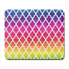 Colorful Rainbow Moroccan Pattern Large Mousepads by BangZart