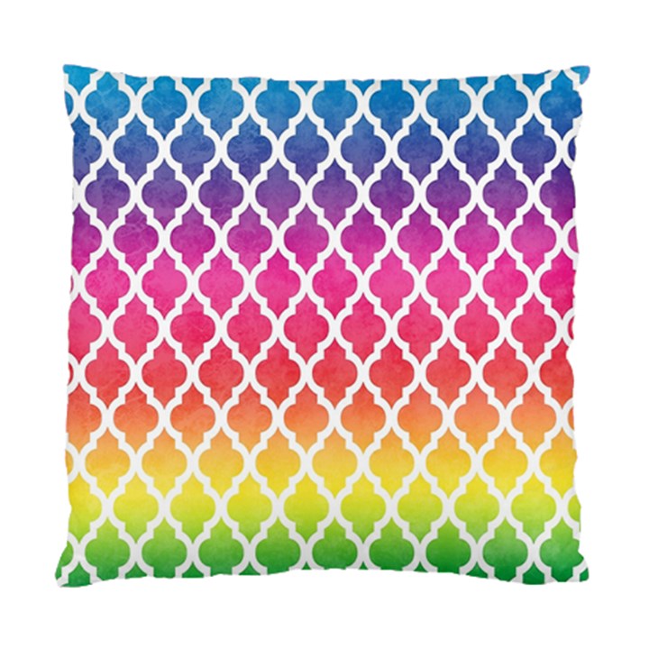 Colorful Rainbow Moroccan Pattern Standard Cushion Case (One Side)