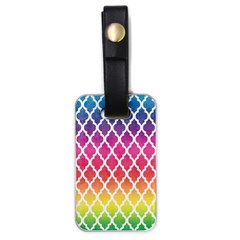 Colorful Rainbow Moroccan Pattern Luggage Tags (one Side)  by BangZart