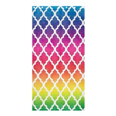 Colorful Rainbow Moroccan Pattern Shower Curtain 36  X 72  (stall) 