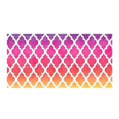 Colorful Rainbow Moroccan Pattern Satin Wrap by BangZart