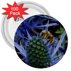 Chihuly Garden Bumble 3  Buttons (100 Pack) 