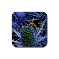 Chihuly Garden Bumble Rubber Coaster (square)  by BangZart