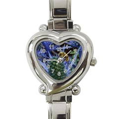 Chihuly Garden Bumble Heart Italian Charm Watch by BangZart