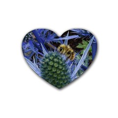 Chihuly Garden Bumble Rubber Coaster (heart)  by BangZart