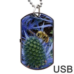 Chihuly Garden Bumble Dog Tag Usb Flash (one Side)