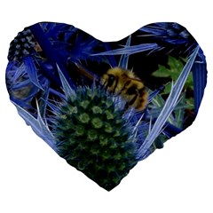 Chihuly Garden Bumble Large 19  Premium Heart Shape Cushions by BangZart