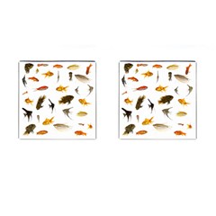 Goldfish Cufflinks (square) by BangZart