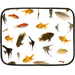 Goldfish Double Sided Fleece Blanket (mini)  by BangZart